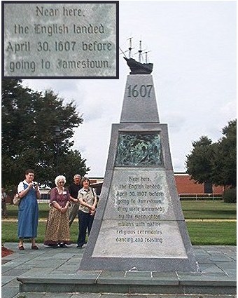 Jamestown Landing Monument